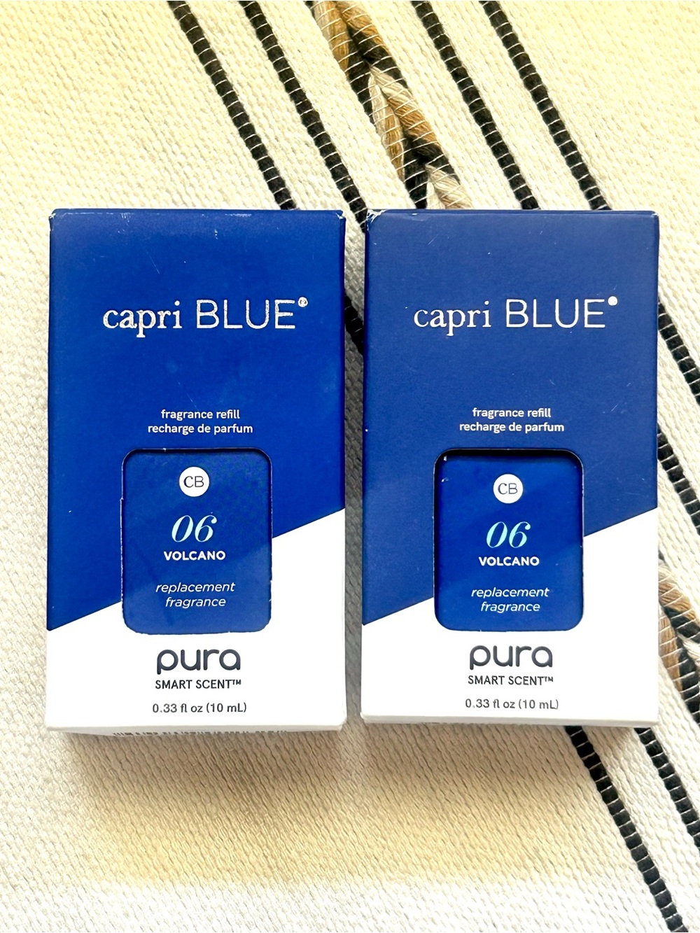 Capri Blue Volcano Pura Smart Scent Fragrance Refills 10ml Lot of 2 NIB